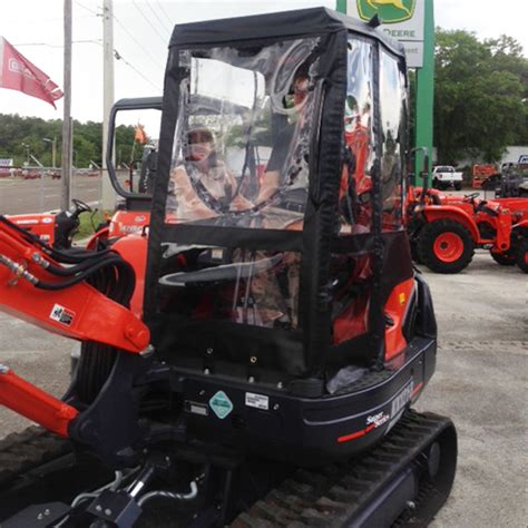 mini excavator cab enclosures|tractorbynet cab enclosure.